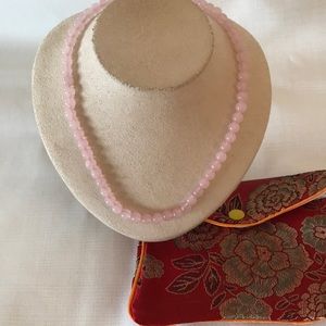 🌸Galilea rose quartz beaded necklace